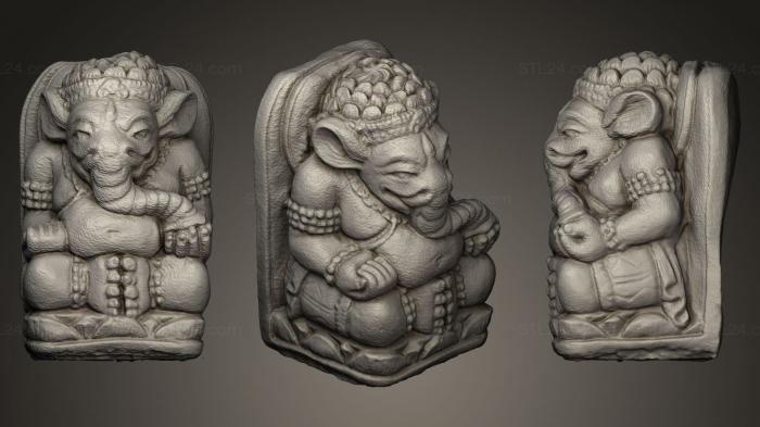 Indian sculptures (Ganesh, STKI_0038) 3D models for cnc